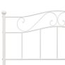 Bed Frame White Metal 160x200 cm Image 3
