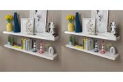 Wall Shelves 4 pcs White 120 cm