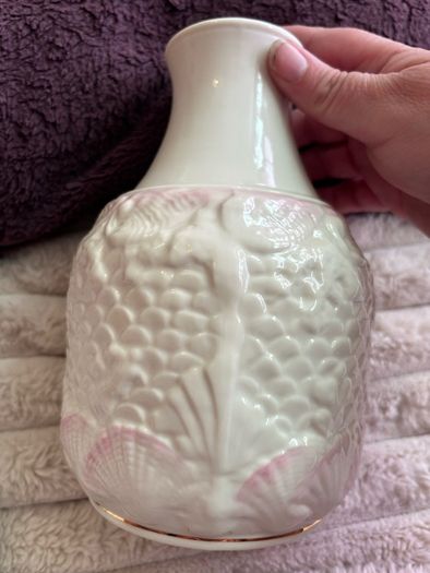 Vintage Belleek Ireland Porcelain Bedside Carafe & Tumbler Nite Set - Pristine!