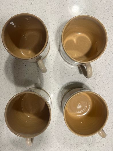 Nicolas Moss pottery tea mugs