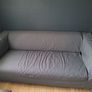 Ikea sofa with extra different colour cover Image 3