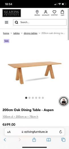 oak dining table