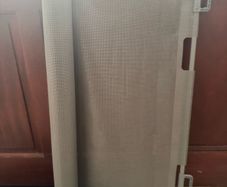 Grey Retractable Safety Gate