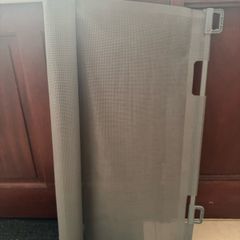 Grey Retractable Safety Gate