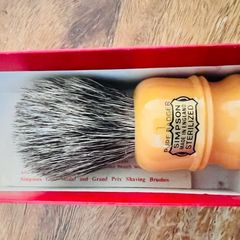 Vintage Simpson The Duke No. 1 Pure Badger Shaving Brush Boxed