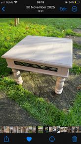 Mahogany side tables x 2