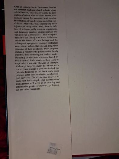 Case Studies in Neropsychological Rehabilitation / Barbara Wilson / Oxford University Press/ 1st ed., / 1999
