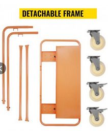 Cart Plaster Board Wheeled Trolley 1360kg Durable Panel
