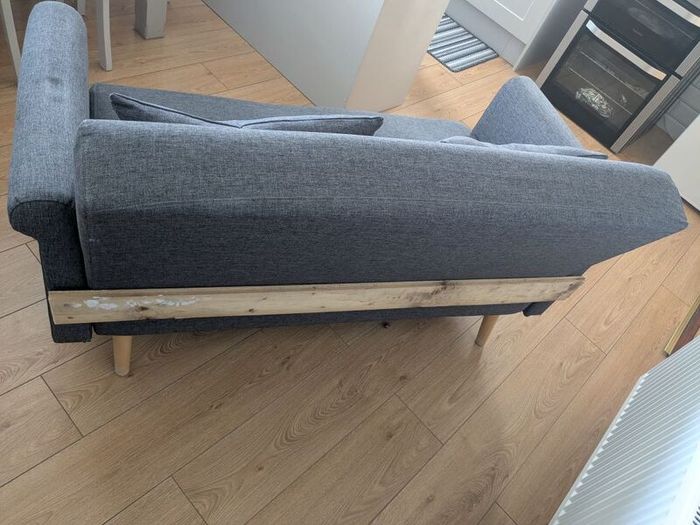 Dark Grey 2-Seater Sofa
