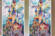 Fairy Tale Castle Foil / Privacy Foil for Windows / Doors / Shower Doors Etc - ideal for indoor &amp; outdoor use