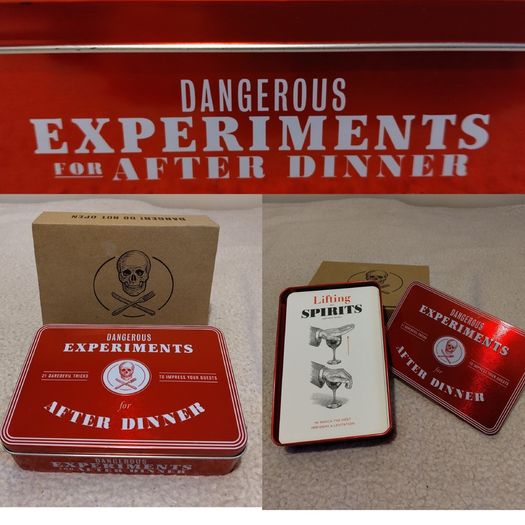 Experiments for After Dinner Games in gift tin