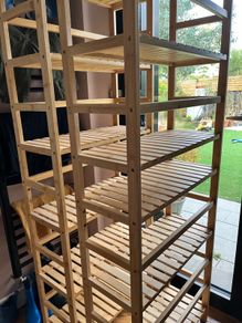 2 Bamboo shelving units - 6 Tier perfect condition