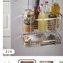 kitchen storage 2 tier overdoor storage basket Image 4