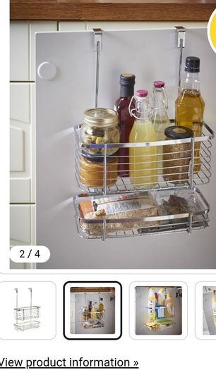 kitchen storage 2 tier overdoor storage basket