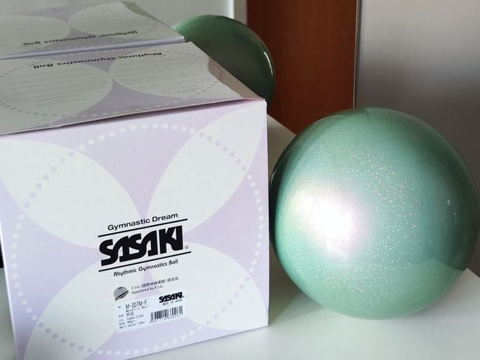 Gymnastics ball Sasaki light blue 18.5cm