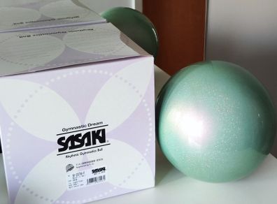 Gymnastics ball Sasaki light blue 18.5cm