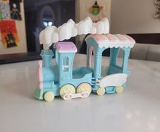 Sylvanian family floating cloud rainbow train