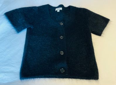 Stunning COS mohair short sleeve cardigan black - size XS