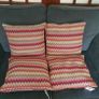 Cushions x 4 .. Patterned Covers plus Filler ...16" x 16" .... Final Price Drop Image 6