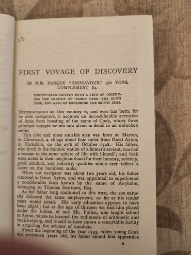 Captains Cooks Voyage Of Discovery.  Edited By Ernest Rhys. Published  By Everymans Library. 1915 Hardback In Good Condition. 37.