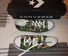 Khaki Camo Converse