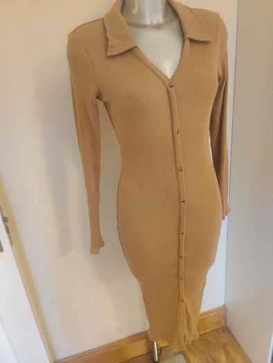 Brand new lovely over the knee beige Primark dress size UK12 EU40 Postage included