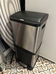 Double stacked recycling bin