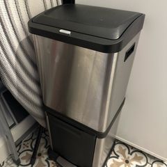 Double stacked recycling bin