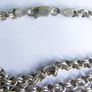 Vintage Sterling Silver 925 Heavy Rolo chain. Length 17" Weight 18,26g. Good quality. C1990s. Hallmark 925 Image 9