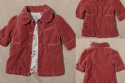 Monsoon Designer pink velvet Coat