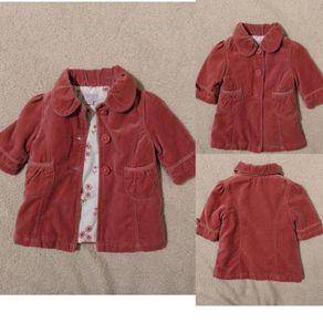Monsoon Designer pink velvet Coat