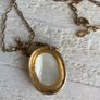 Vintage Hand Carved Mother of Pearl Cameo Pendant Image 4