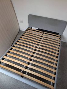 Free double bed frame (mattress not included)
