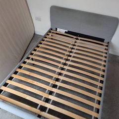 Free double bed frame (mattress not included)