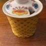 Avoca Collection - Yellow Spot Secret Garden Jam , Honey / Sugar Pot - as new Image 8