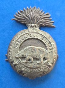 Canada Edmonton Fusiliers cap badge