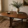 Vintage Mahogany Drop-Leaf Dining Table Image 2