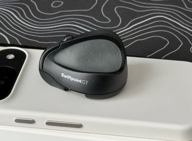 Ultra-small Swiftpoint GT-500 ergonomic wireless mouse