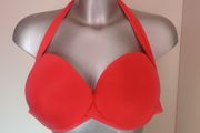 Matalan Red underwired padded halterneck bikini top size UK38DD EU85DD Postage included
