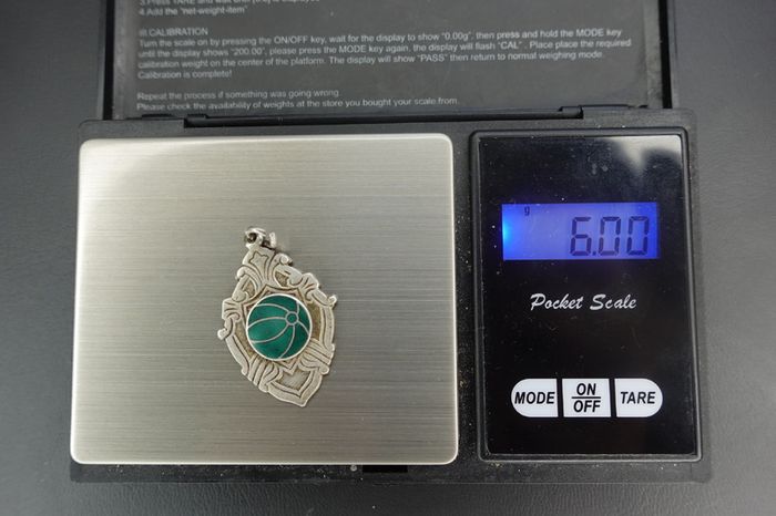 Irish Silver Enamel Fob Medal - Gaelic Football
