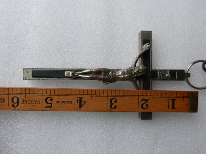 Antique Nun's Crucifix and Devotional Medals