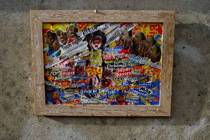 torn off #1 original paper collage