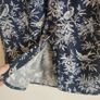 Oasis navy pattern button midi skirt - Like new Image 4