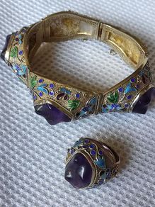 Antique Chinese silver matching set