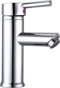 Basin Taps Mixers Bathroom Sink Tap Chrome with UK Standard Hoses Single Lever Hot and Cold Mixer Modern (FREE POSTAGE)