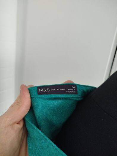 M&S linen dress as new size 12-14