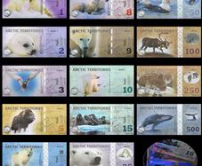 Arctic Commemorative Banknote Complete Set of 14 Different Denominations 1 2 3 5 6 8 9 10 15 25 50 100 250 500 Dollar Collection