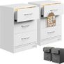 Set of two Bedroom Bedside Table Bedside lockers Image 3