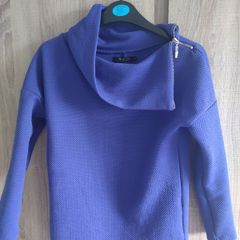 Mohito royal blue top Xs 6 zip