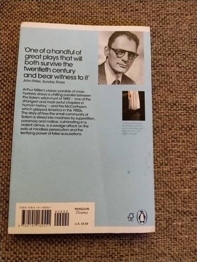 Arthur Miller The Crucible Penguin Classics in good condition with some signs of wear on the cover see photos FREE STANDARD POSTAGE INCLUDED